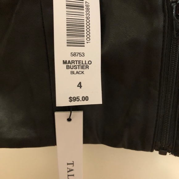 Talula Martello Bustier Black Pleather - Picture 3 of 3
